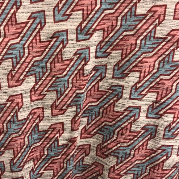 Blue and Light Pink Arrow Lularoe Irma L - Picture 2 of 3